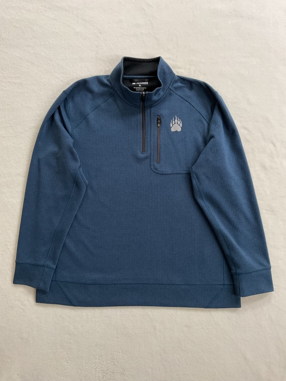 Duluth Trading AKHG Swing Dog 1/4 Zip Mock Pullover Blue Men’s XL Wicking